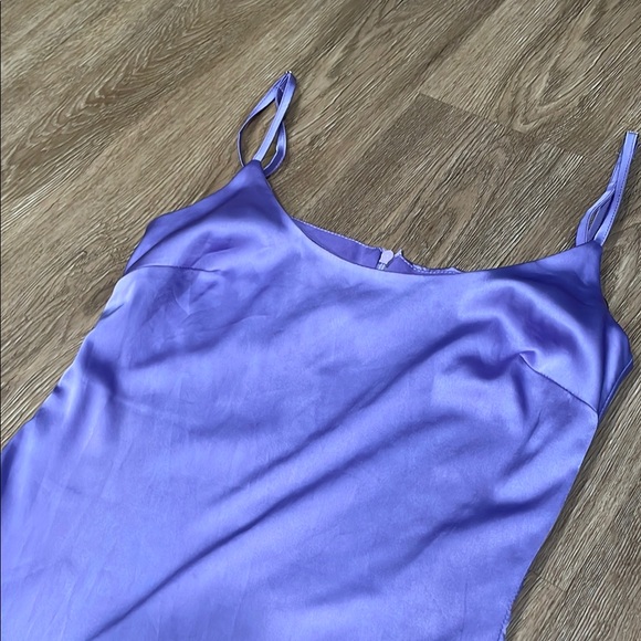 Purple Stretch Satin Bodycon Mini Dress Missguided Mini dress - Picture 8 of 10